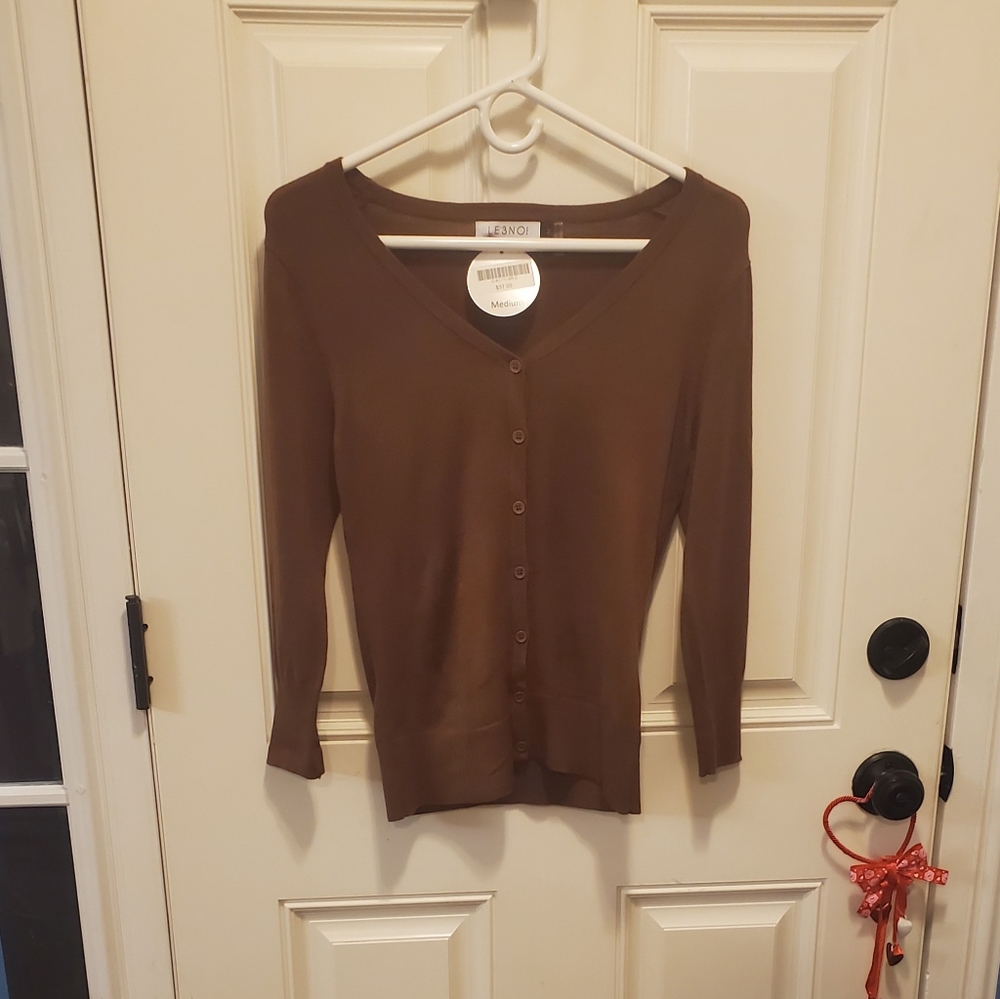 Ladies V-Neck Cardigan